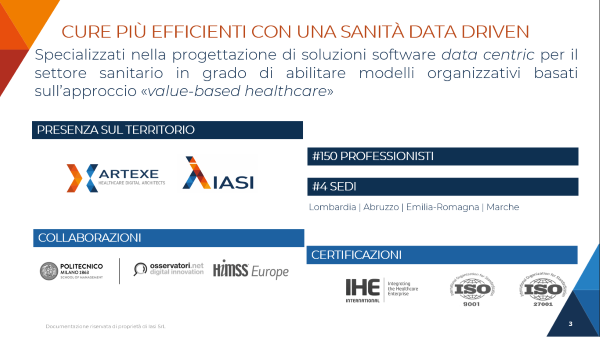 La sfida delle aziende sanitarie italiane: essere considerate veramente #datadriven, cioè capaci di portare l’intera organizzazione a una piena valorizzazione dei #dati a disposizione.